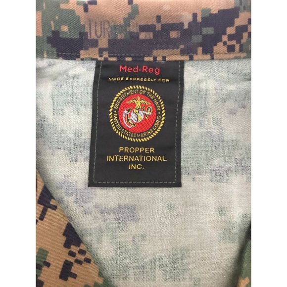 Propper International USMC Navy Mens M Camo Button Front Jacket *12 - Picture 9 of 9